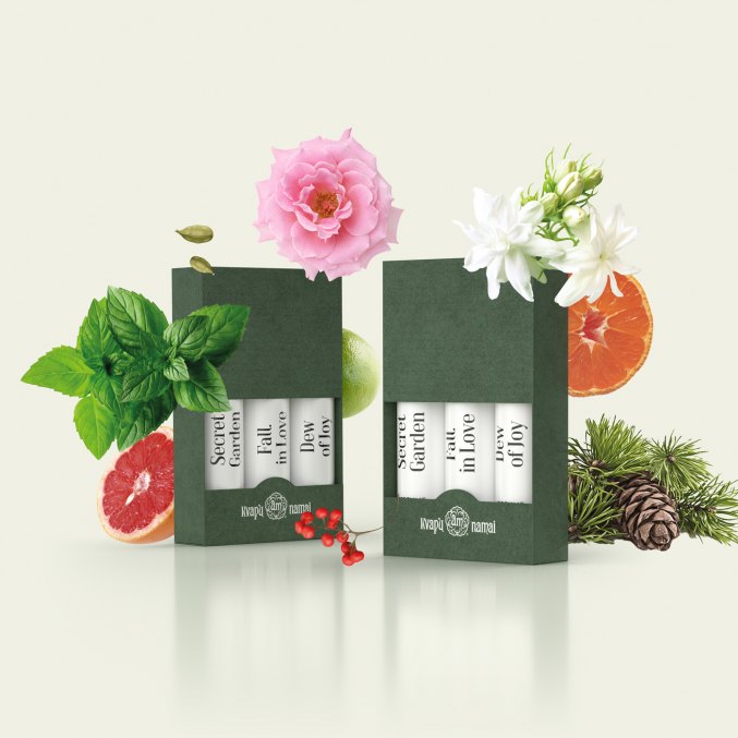 Natural Perfume Discovery set by KVAPŲ NAMAI mini, unisex